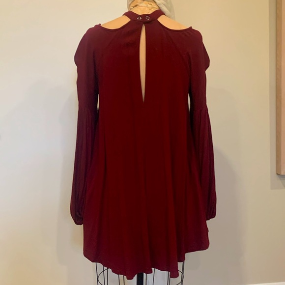 Free People gauzy flowing bishop sleeve tunic - Picture 3 of 5
